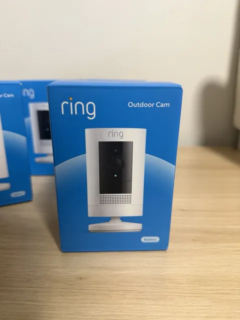 Ring Outdoor Cam (Stick Up Cam)| Battery Operated | White