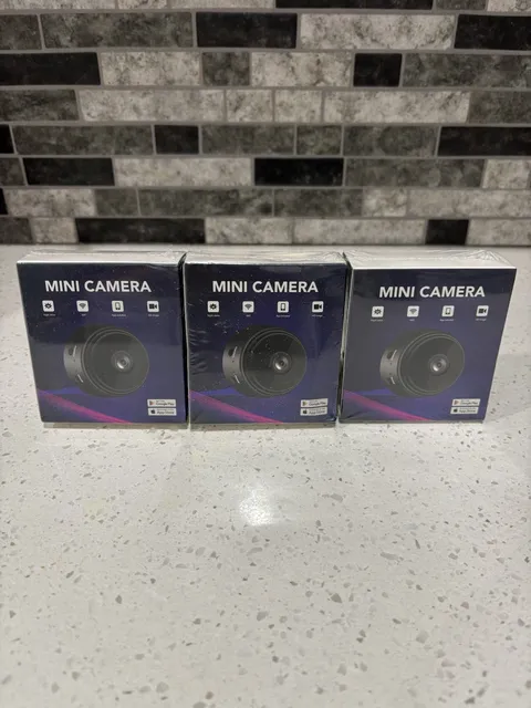 New Lot of 3 Camtrix Miniature Cameras WiFi App Home Security HD Night Vision