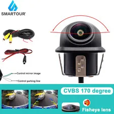 AHD CVBS CCD Fisheye Lens Rear View Camera AHD 1080P Night Vision Backup Parking