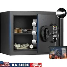 Sturdy Safe Box Fireproof Waterproof Bag Anti-Theft Alarm Security Lock New