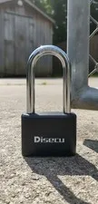 Heavy Duty 4 Digit Combination Padlock, 2-1/2" Shackle, Black