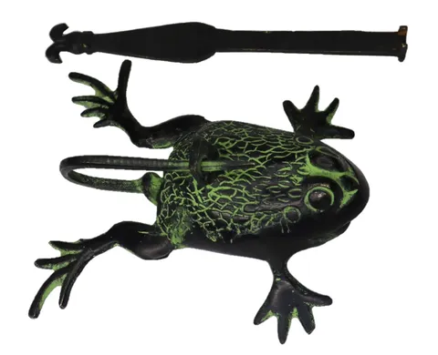 Frog Shape Padlock Vintage Style Solid Brass Handcrafted Trick Lock & Unique Key