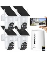 ARCCTV 4-Camera Solar Security System Wireless Wi-Fi Outdoor CCTV Kit
