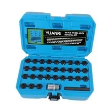 32 PCS Wheel Lock Key Set Compatible with Mercedes Benz, CR-Mo Wheel Lock