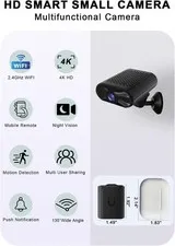Mini Camera 4K HD Wireless Security Small Camera WiFi 5G 2.4G Night Vision Cam