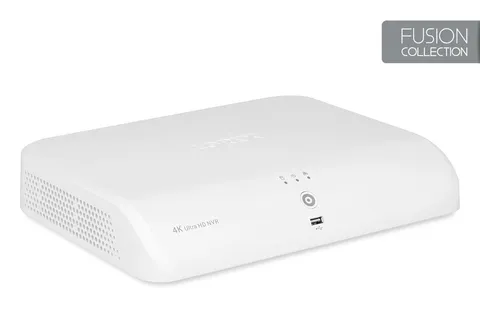 Lorex N844A82 4K 8-Channel 2TB NVR, Smart Motion, Voice Control, Fusion, White