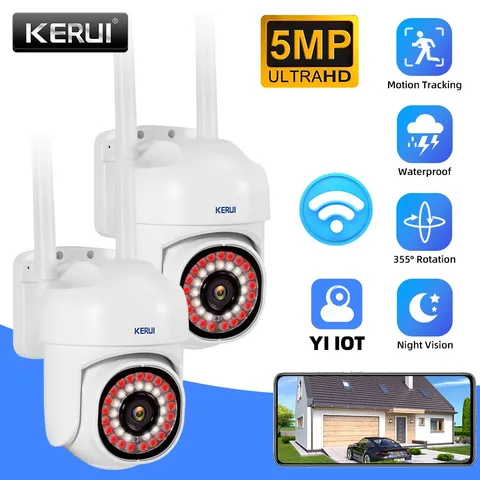 2PACK Smart 5MP WiFi Wireless Camera Home Surveillance Two-Way Talk Remote View