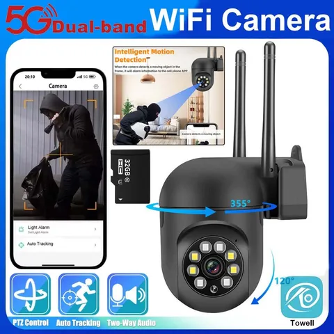 Outdoor Security Camera Home Night Vision Motion Detection Surveillance+32G Card