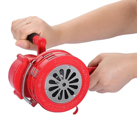 Sumnacon Hand Crank Siren Manual Operated Air Raid Siren with Foldable Handle...