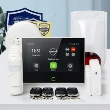 HOMSECUR Wireless WIFI 4G 2G LCD Home 7" Alarm System Touch Screen
