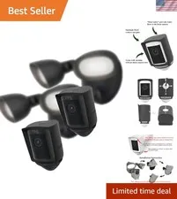 2-Pack Silicone Skin Case for Ring Floodlight Cam Pro with UV & Weather Prote...