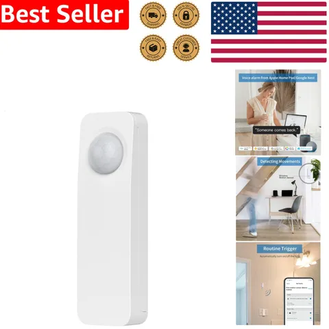 Smart Zigbee Motion Sensor Battery Powered Indoor White Alexa Home Assistant