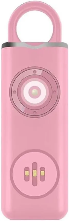 130dB Rechargeable Self Defense Key Chain Siren with SOS LED Emergency Light