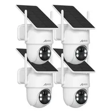Outdoor Solar PTZ WiFi Security Camera 3MP Home 2 Way Audio PIR Motion Detection