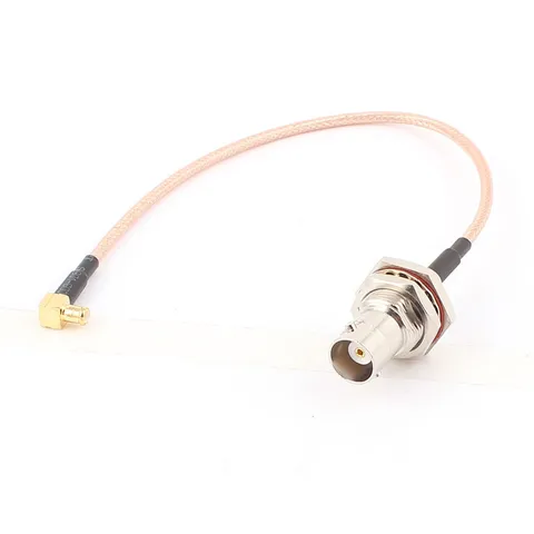 BNC Female to MCX Male Right Angle Adapter Connector RG316 Coaxial Cable 20cm
