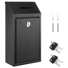 Yaocom Metal Money Drop Donation Cash Box for Farm Stand Collection Safe Suggest