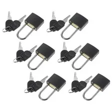 6 Sets Mini Padlocks With Keys Small Locks For Doors Drawers Toolbox Security