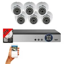 Evertech 8 Channel 6 Camera Surveillance Security System 2 CCTV 2TB HDD