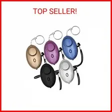 KOSIN Safe Sound Personal Alarm, 5 Pack 140DB Personal Security Alarm Keychain w