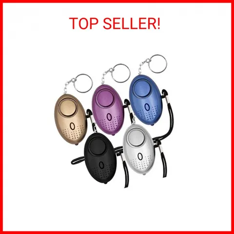 KOSIN Safe Sound Personal Alarm, 5 Pack 140DB Personal Security Alarm Keychain w