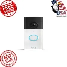 Ring Battery Doorbell 2K (newest model), Retinal 2K with wide-angle video, up...