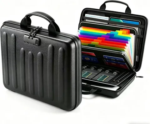 Fireproof Document Organizer with Lock Waterproof Hard-Shell File Organizer 13