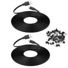 WYZE Cam v3 v4 v3 Pro 10ft Black Extension Cable 2 Pack WYZE Accessories