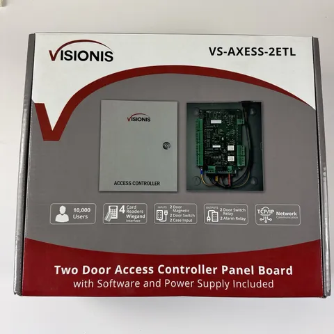 Visionis VS-AXESS-2ETL Two Door Access Controller Panel Board W/ Software New