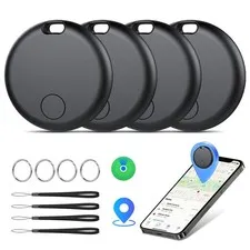 Air Tracker Tags-4 Pack: Smart Bluetooth Tracker, Item Finder Works with Appl...