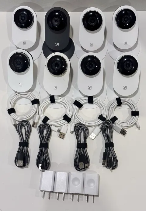 8 YI Home Cameras 2k Pro & 1080p Wireless IP Security Surveillance System