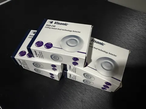 Lot of 5 Visonic DUO-240 Ceiling mount Dual technology Detector 360