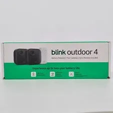 Blink Outdoor 4 (4th Gen 2025) Wireless Security Camera + Sync Module, 2 Cameras