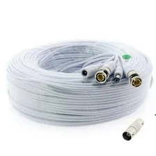 Crystal Vision 1080p HD Ready BNC Cable Surveillance Video and Power - 60ft