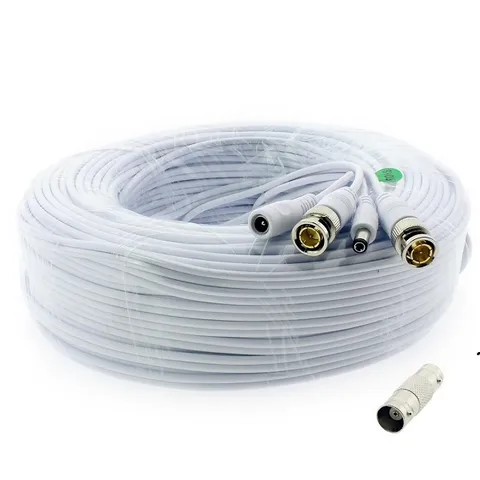 Crystal Vision 1080p HD Ready BNC Cable Surveillance Video and Power - 60ft