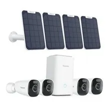 4K Security Cameras Wireless Outdoor System, Encrypted 1 Year Local 4 Cam Kit