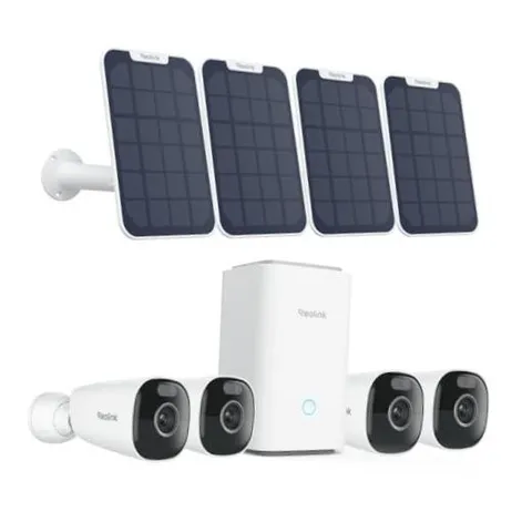 4K Security Cameras Wireless Outdoor System, Encrypted 1 Year Local 4 Cam Kit