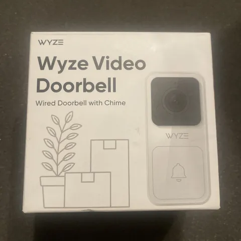 Wyze WVDB1WC1 Video Doorbell Camera White Wired Doorbell With Chime 1080p