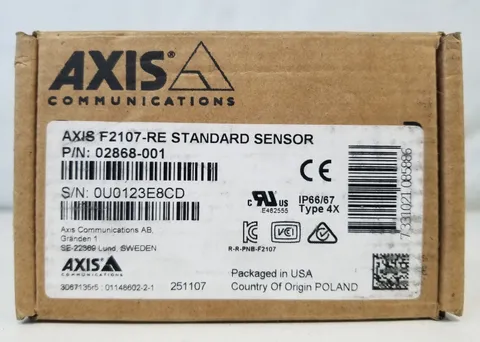 Axis Communications F2107-RE 5MP Standard Sensor NEW OPEN BOX