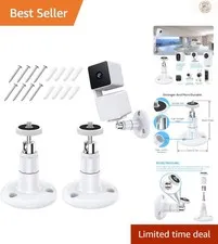 Durable Dual Pack Wall Mount for Wyze Cam & Other Cameras - Adjustable Angle