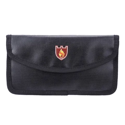 1PC Travel Money Bag Document Bag with Lock Fire Fireproof Document Case