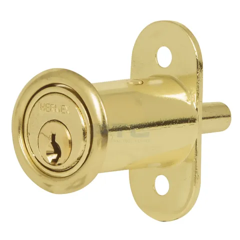 Hermex CM-20L Furniture lock, model 20, brass