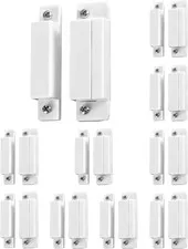 QWORK MC-31 Wired Surface-Mounted NC Magnetic Door Window Contact Sensor Alarm R