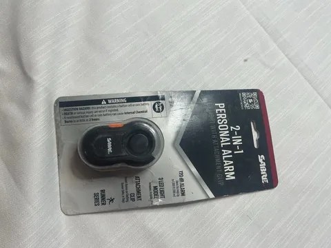SABRE Personal Alarm with Clip LED Light & 120Db Runner Alarm Weatherproof 