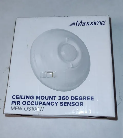 LEVITON Occupancy Sensor OSC10-MWW,Ceiling Mount,24VDC, 1000sqft,White