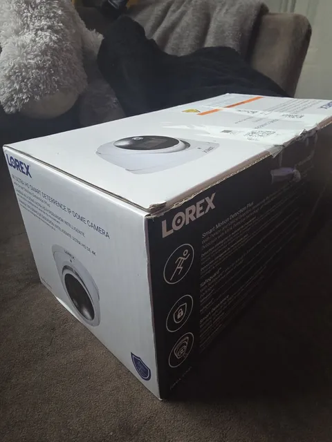 Lorex 4K IP Wired Dome Security Camera w/ Smart Deterrence & Motion Detection