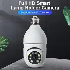 Smart Home E27 Bulb WiFi Camera HD Night Vision Two-Way Audio Motion Alert