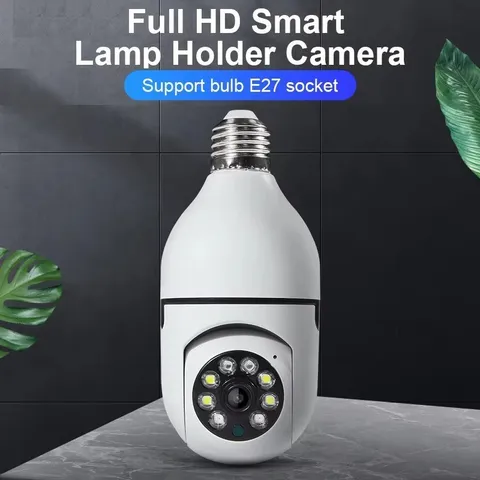 Smart Home E27 Bulb WiFi Camera HD Night Vision Two-Way Audio Motion Alert