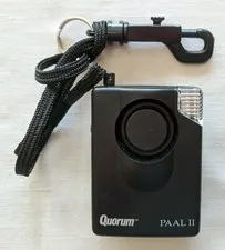 Quorum PAAL II Personal Security Alarm with Flashing Light Flashlight