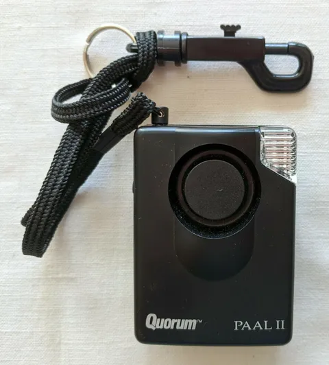 Quorum PAAL II Personal Security Alarm with Flashing Light Flashlight