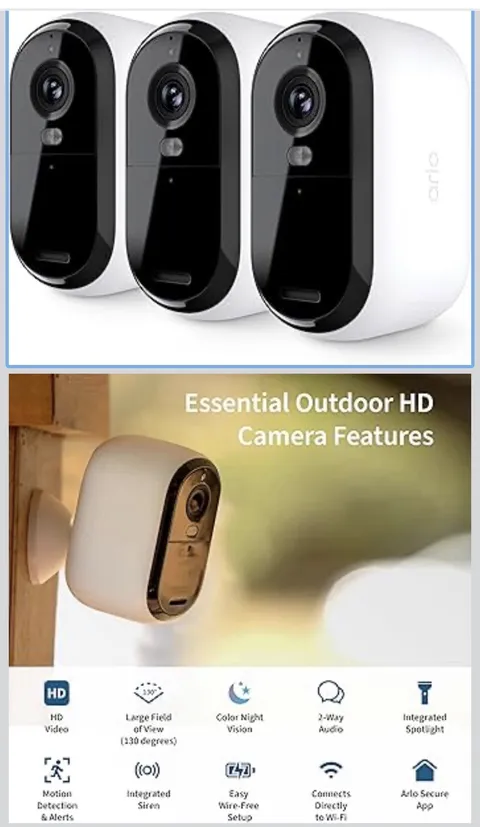 Cámara de seguridad Arlo Essential 1080p HD